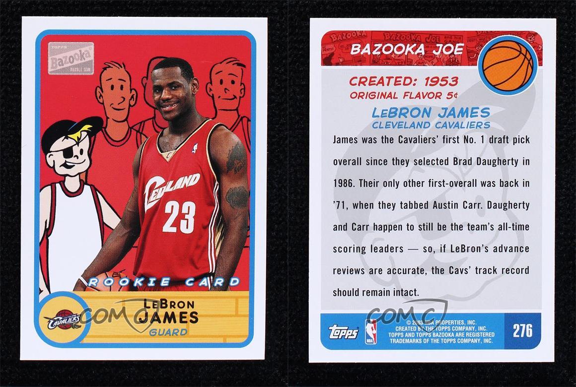 2003-04 Bazooka Lebron James LeBron James #276 Rookie RC | eBay