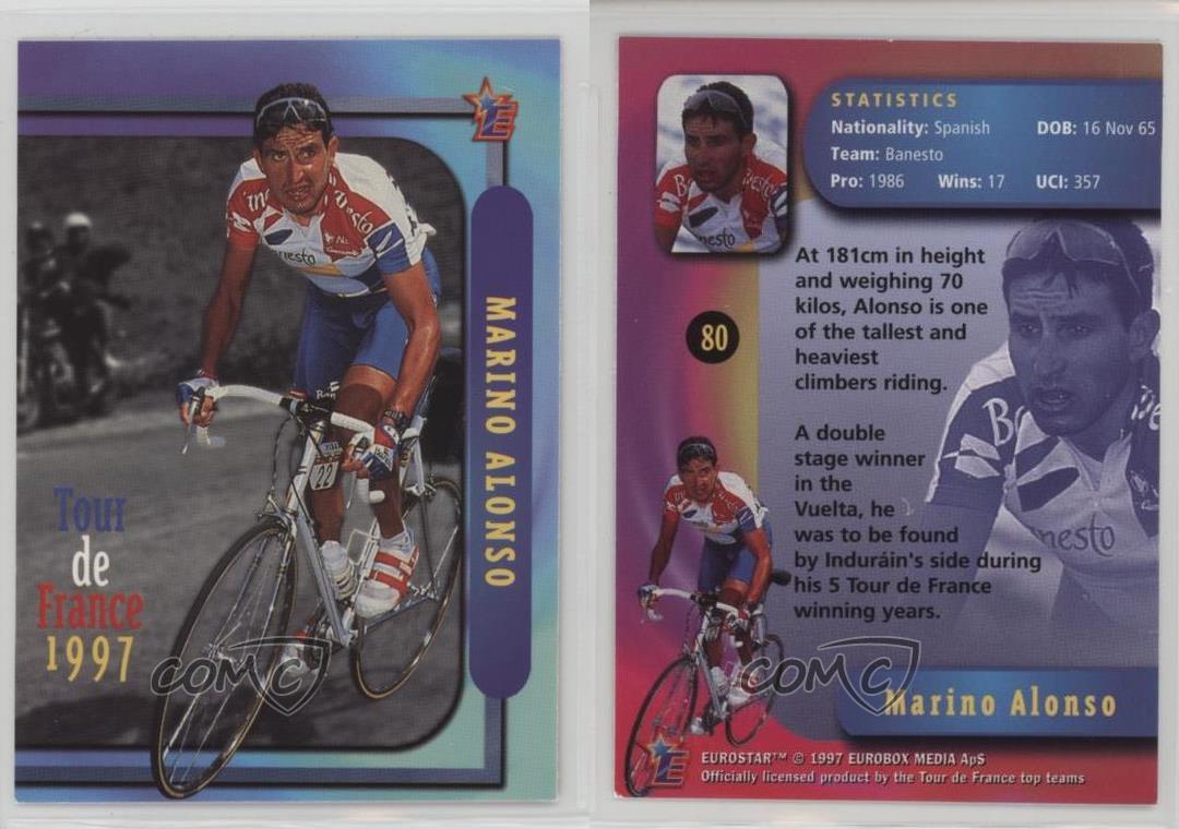 Eurobox Eurostar Tour de France Marino Alonso 1997 officiel #80