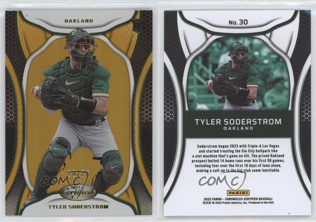 2023 Panini Chronicles Certified Gold /25 Tyler Soderstrom #30 - Bild 3 von 3