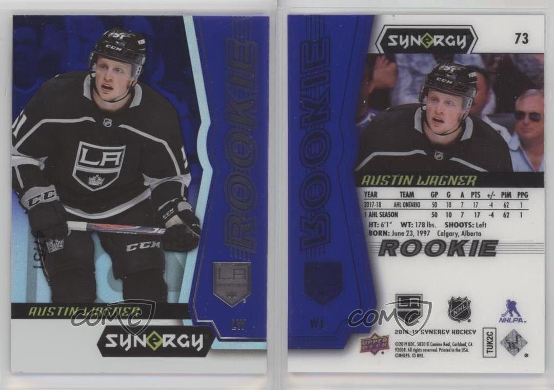 2018-19 Upper Deck Synergy Rookies Purple /51 Austin Wagner #73 Rookie RC - Picture 3 of 3