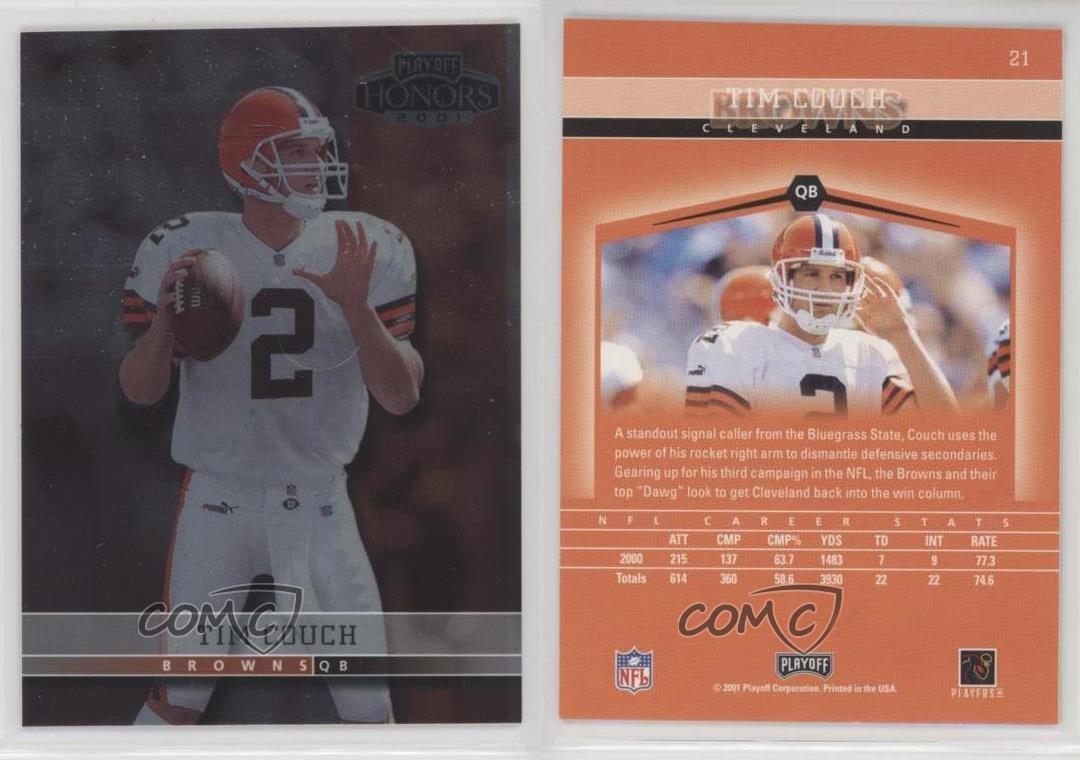 Tim Couch 2001 Playoff Honors #21 Cleveland Browns