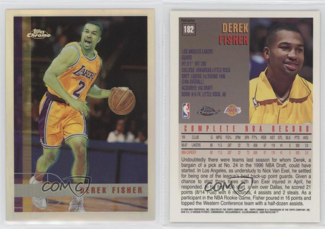 1997-98 Topps Chrome Refractor Derek Fisher #182 - La Paz County Sheriff's  Office Dedicated to Service