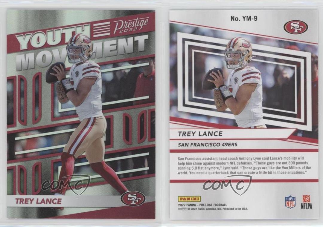 2022 Panini Prestige TREY LANCE Youth Movement #YM-9 San Francisco 49ers