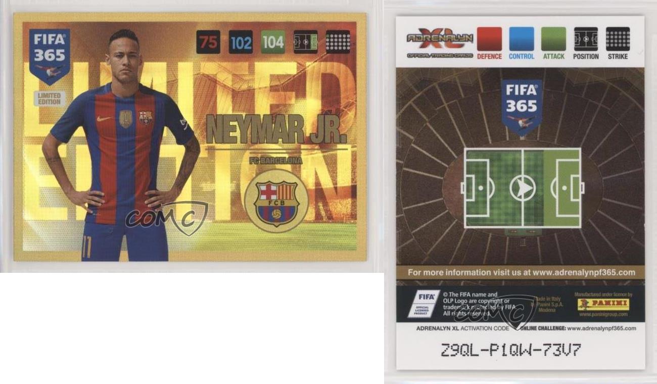 2016-17 Panini Adrenalyn XL Fifa 365 Limited Edition Neymar Jr (FC Barcelona)