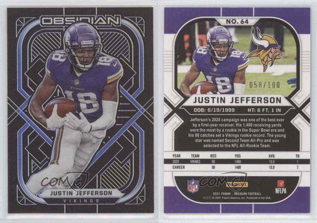 2022 Christian Mccaffrey Obsidian Electric Etch Purple Obsidian