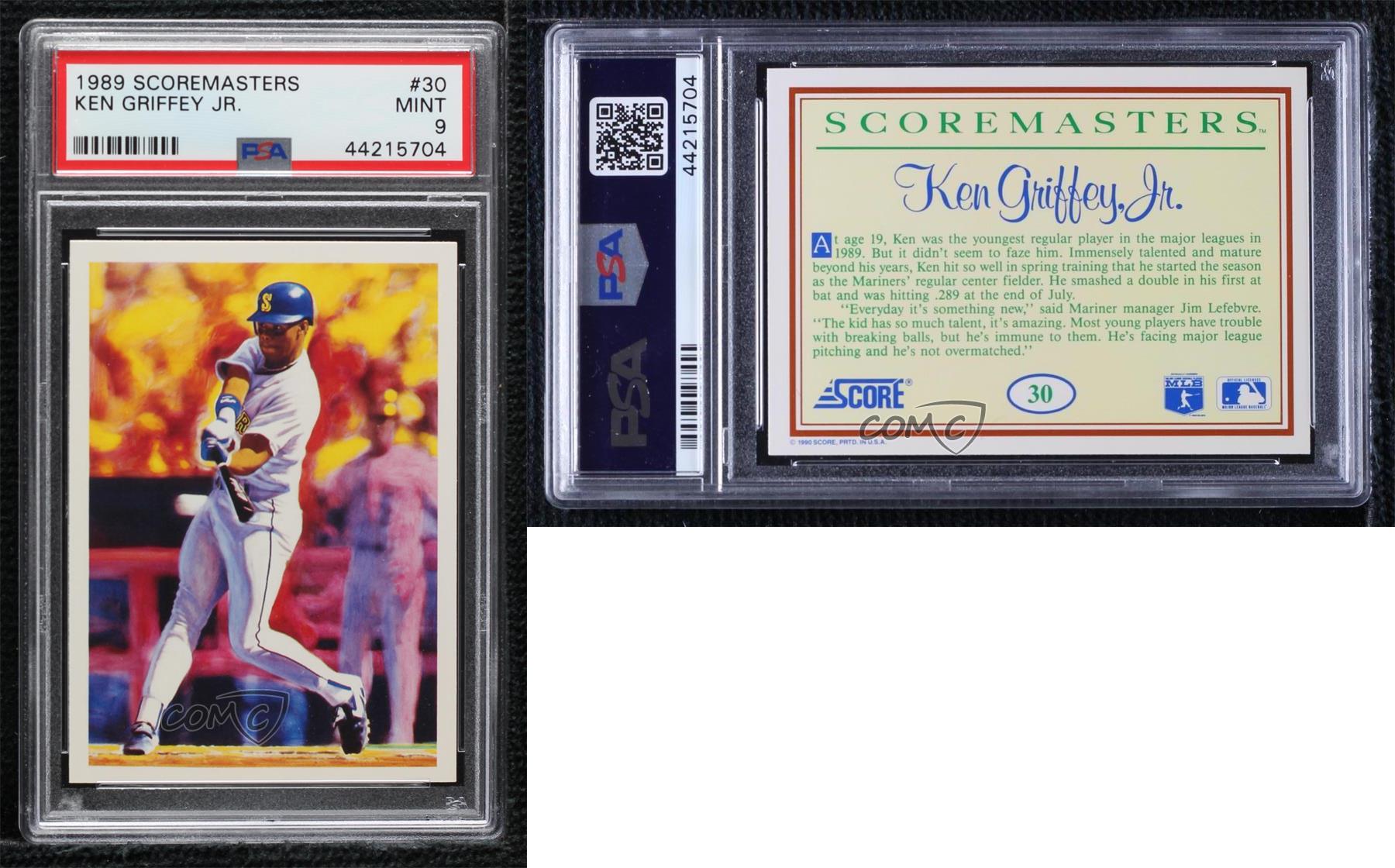 Ken Griffey Jr Rookie Card #30 Scoremasters #30 PSA 9