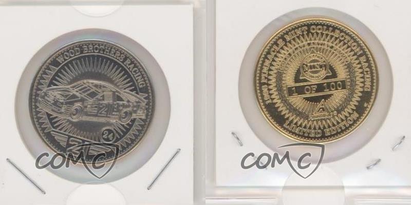 1998 Pinnacle Mint Coins Artist Proof Gold Plate /100 Michael Waltrip 's Car #24 - Picture 3 of 4