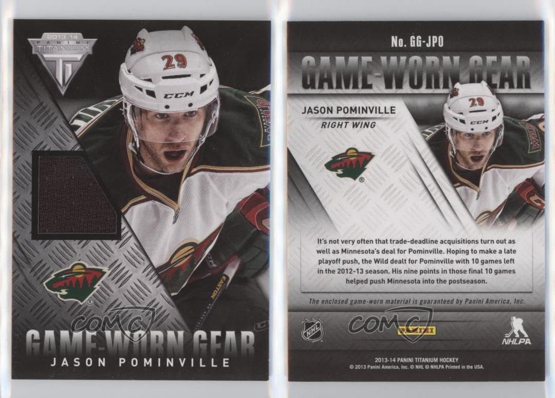 2013-14 Panini Titanium Game-Worn Gear Jason Pominville #GG-JPO