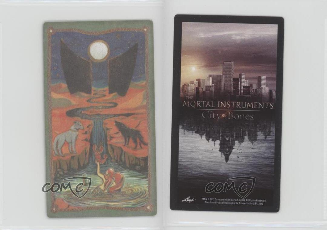 MORTAL INSTRUMENTS CITY OF BONES TAROT CARD SINGLE THE MOON TEXT BACK NEW