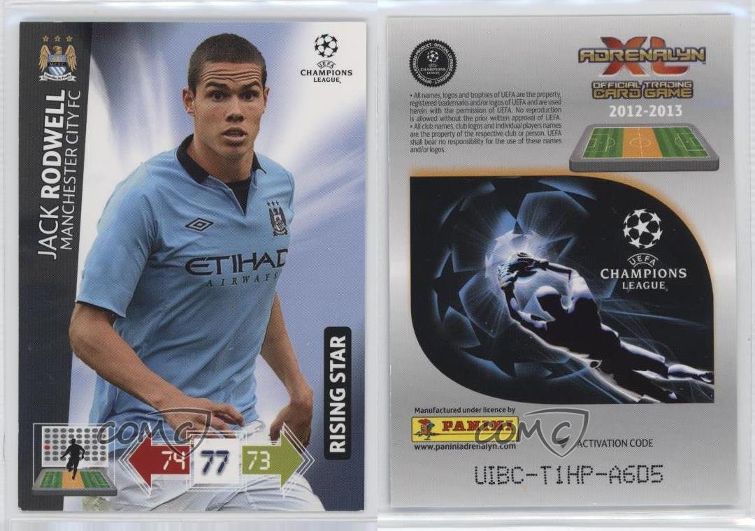 2012-13 Adrenalyn XL UEFA Champions League Rising Star Jack Rodwell Rookie RC - Picture 3 of 3