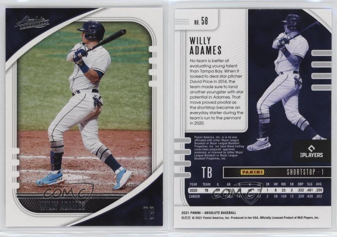 Panini Absolute Retail 2021 Willy Adames #58 - Imagen 4 de 4
