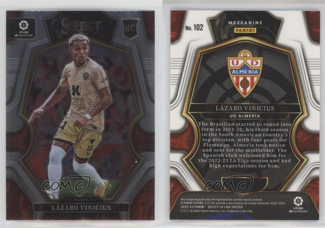 2022-23 Panini Select La Liga Mezzanine Lazaro Vinicius #102 Rookie RC