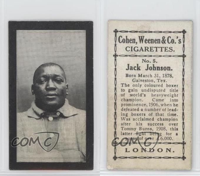 1912 Cohen Weenen & Co Tobacco vendre Jack Johnson #5