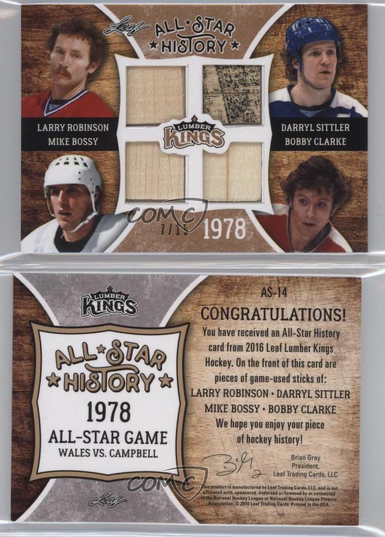 2016 Leaf Lumber Kings All-Star History Bronze /15 Larry
