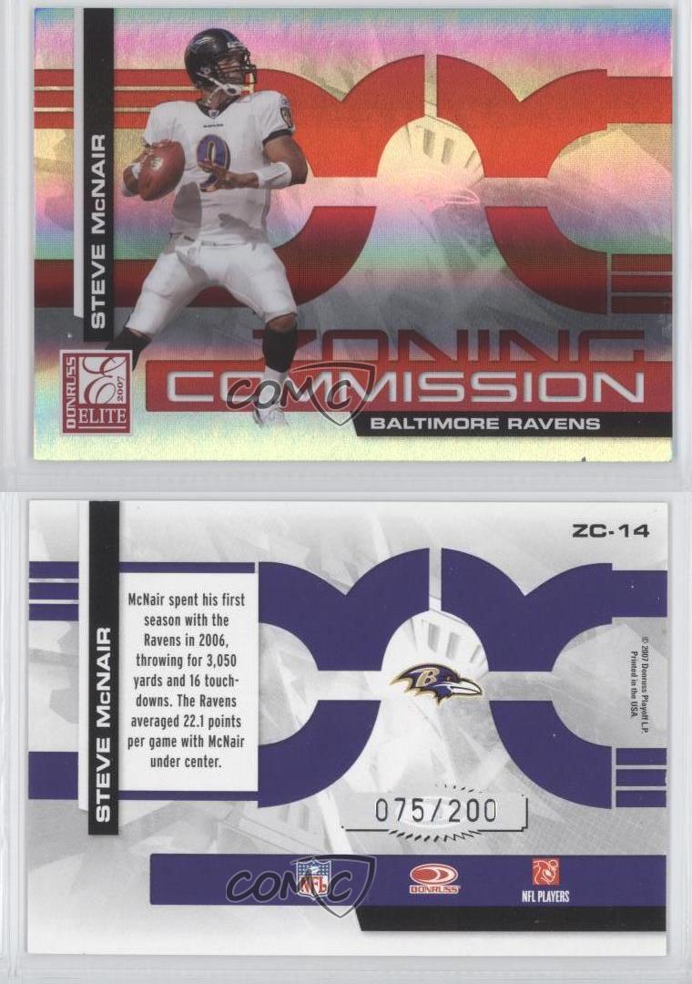 Sold at Auction: (49/50) 2007 Donruss Elite Red Zoning Commission