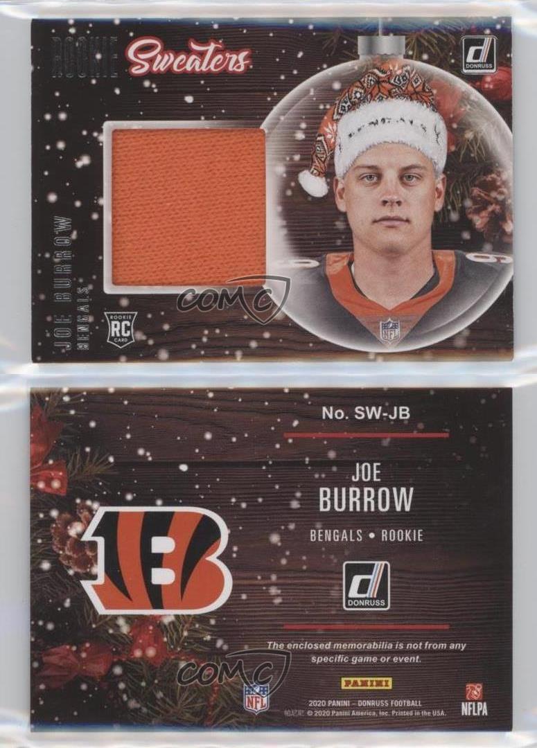 2020 Donruss - Rookie Holiday Sweater #SW-JB Joe Burrow