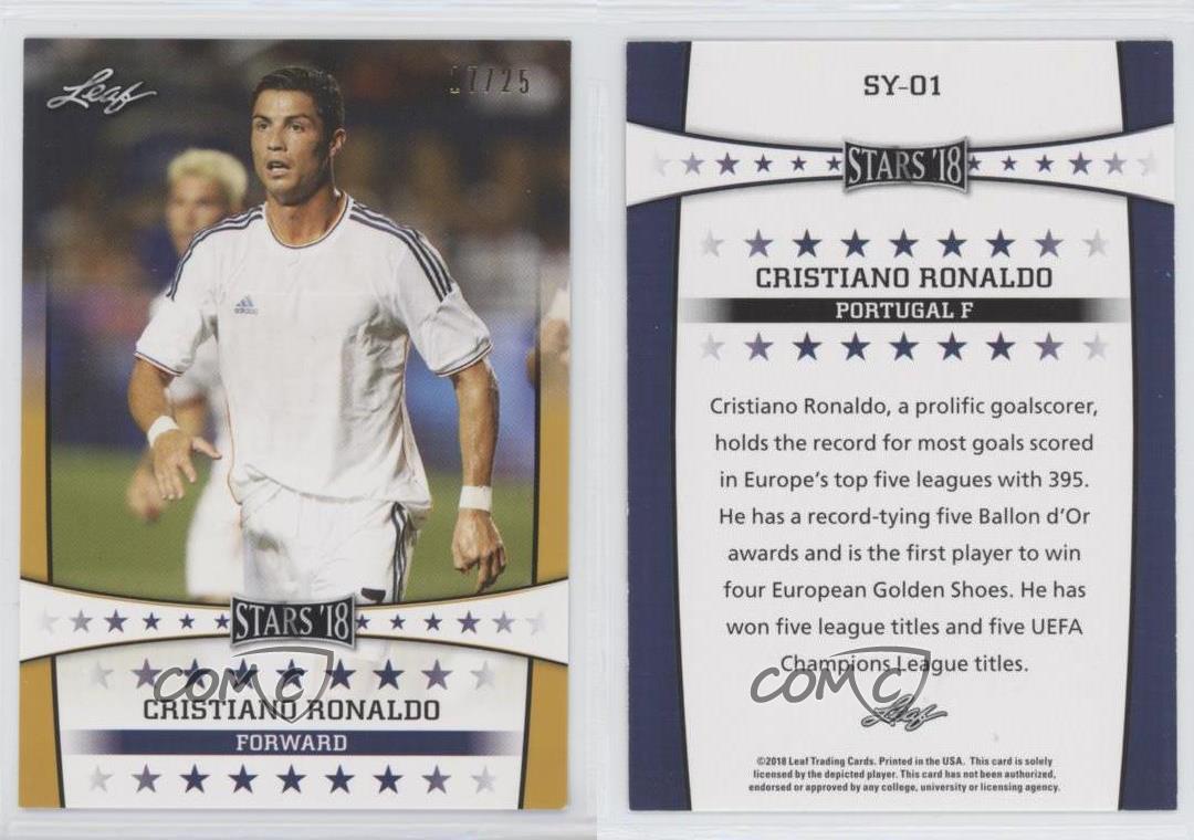 Card SY-01 2018 Leaf Stars Cristiano Ronaldo Juventus 