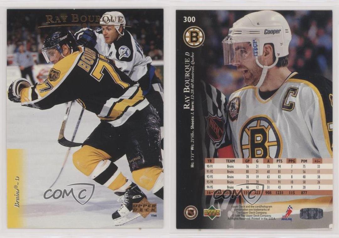 1995-96 Upper Deck Ray Bourque #300 HOF - Picture 4 of 4