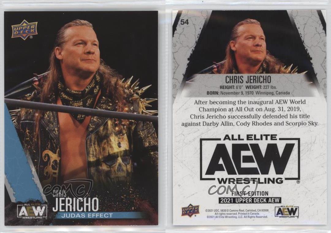 2021 Upper Deck AEW All Elite Wrestling Finisher Chris Jericho #54