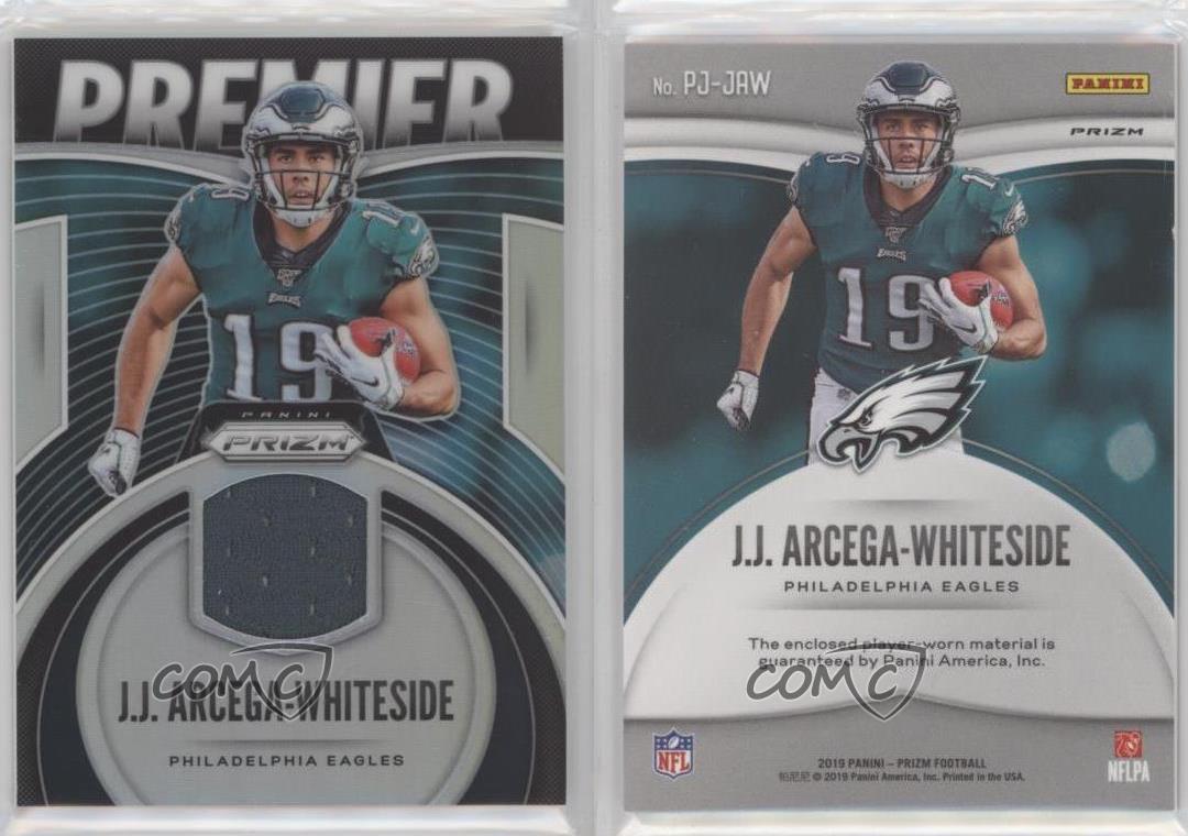 2019 Panini Prizm JJ J.J. Arcega-Whiteside PREMIER RC Jersey SILVER, Eagles