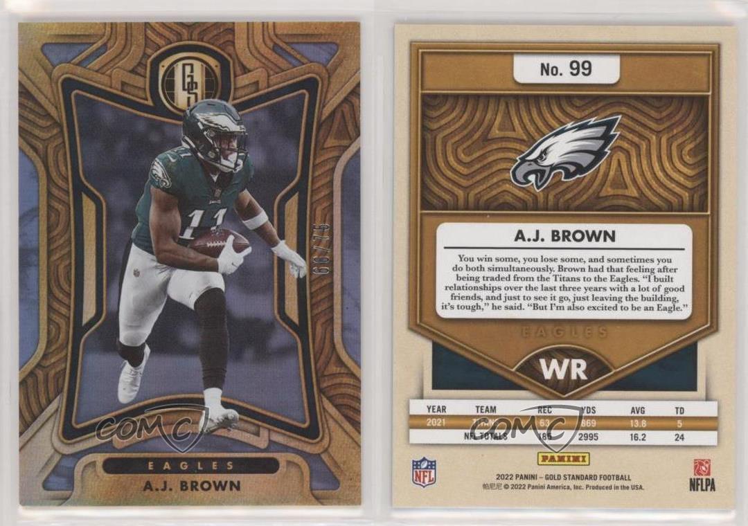  A.J. Brown 2022 Panini Gold Standard Gold Rush Prime