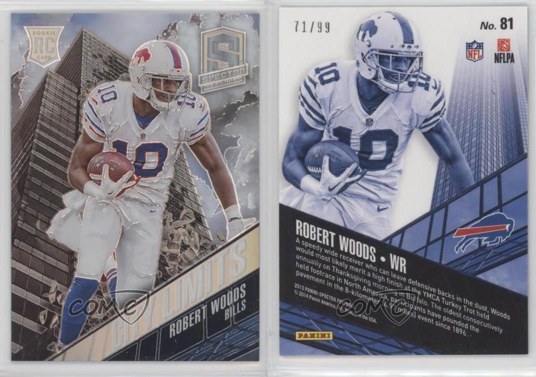 Robert Woods Rookie Card 2013 NFL Panini Spectra Silver Holo 