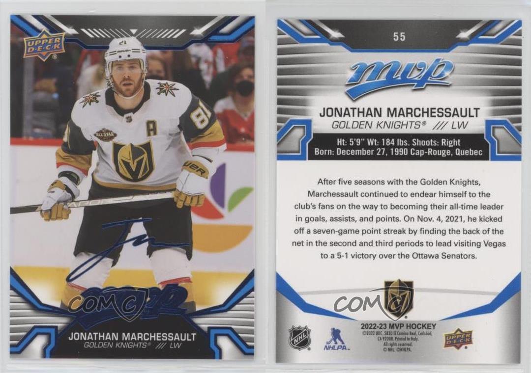 2022-23 Upper Deck MVP Factory Set Blue Jonathan Marchessault #55 - Bild 3 von 4