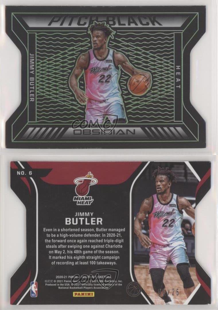 2020-21 Panini Obsidian Pitch Black Electric Etch Green /25