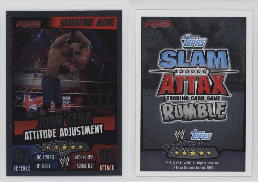 2011 Topps WWE Slam Attax Rumble Signature Move John Cena - Picture 3 of 4