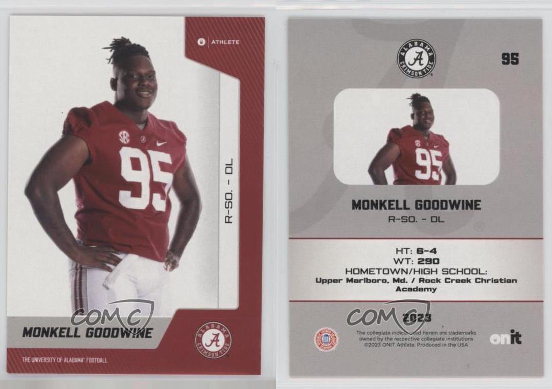 2023 Onit Athlete University of Alabama Crimson Tide Monkell Goodwine - Picture 3 of 3