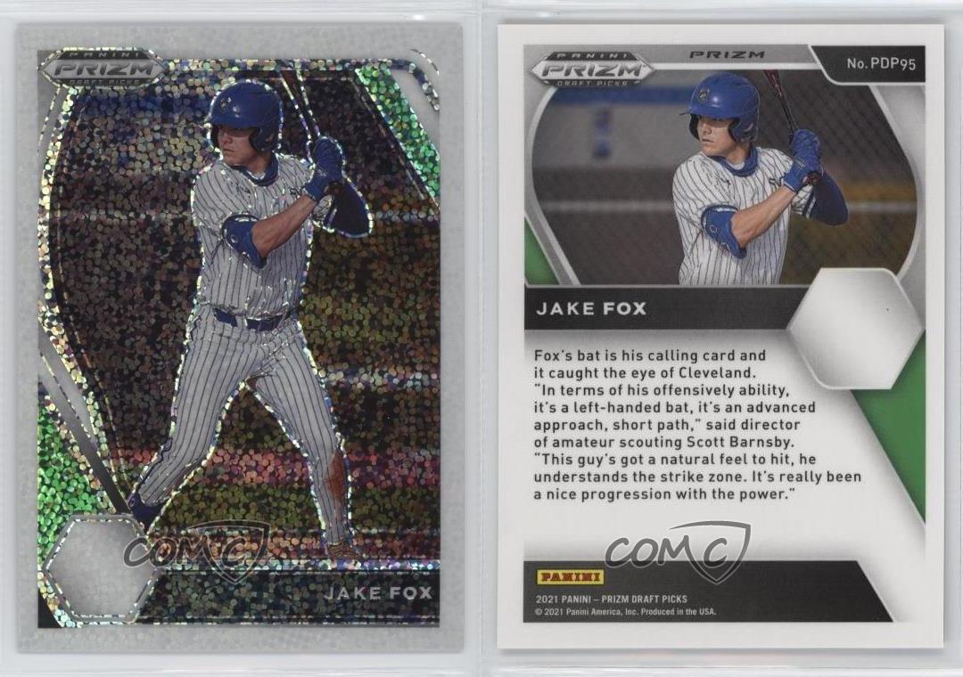 Selecciones del draft Panini Prizm 2021 White Sparkle Jake Fox #PDP95 - Imagen 4 de 4