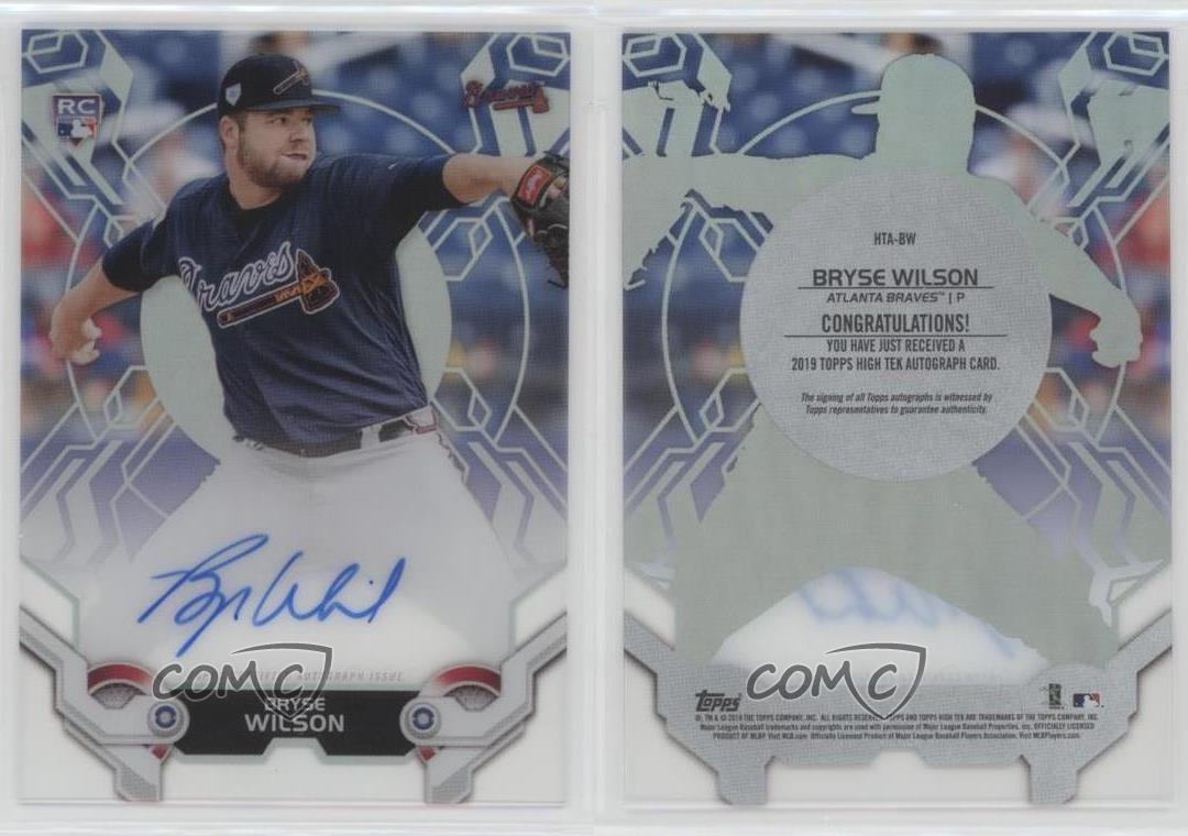 2019 Topps High Tek High Tek Auto Bryse Wilson #HTA-BW Rookie Auto RC