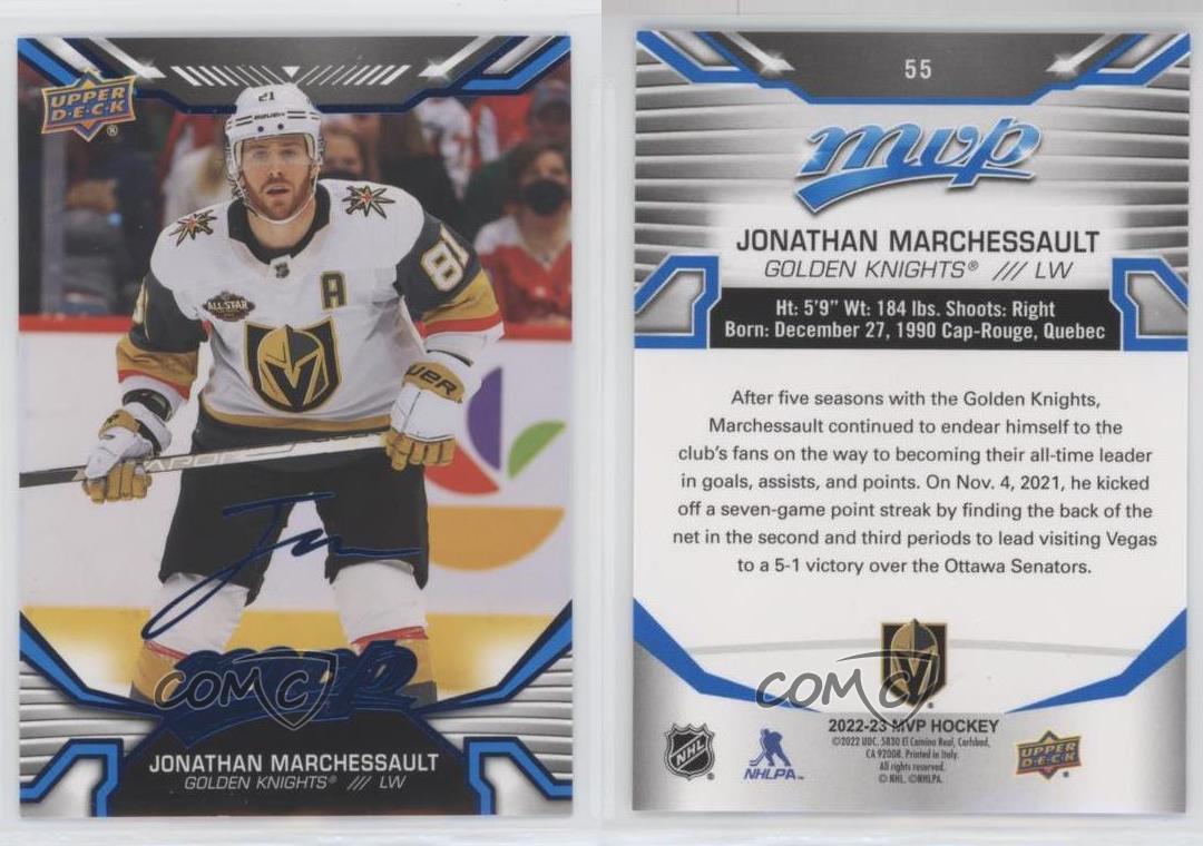 2022-23 Upper Deck MVP Factory Set Blue Jonathan Marchessault #55 - Bild 4 von 4