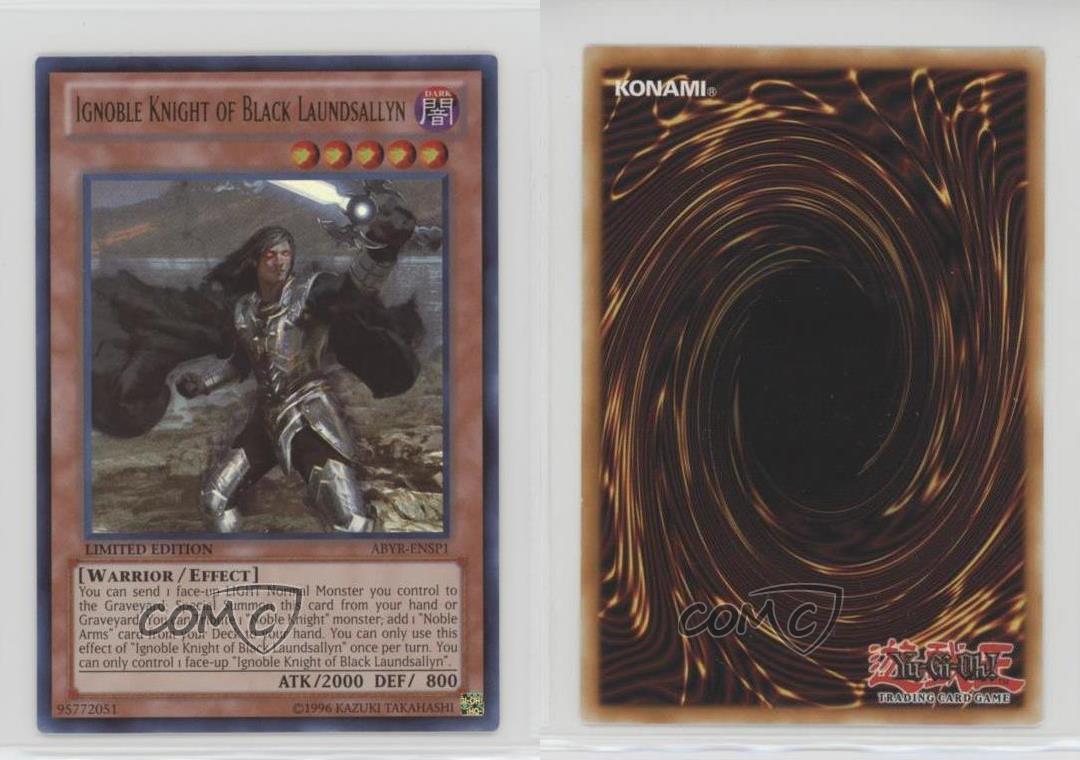 NM Yugioh ABYR-ENSP1 IGNOBLE KNIGHT OF BLACK LAUNDSALLYN