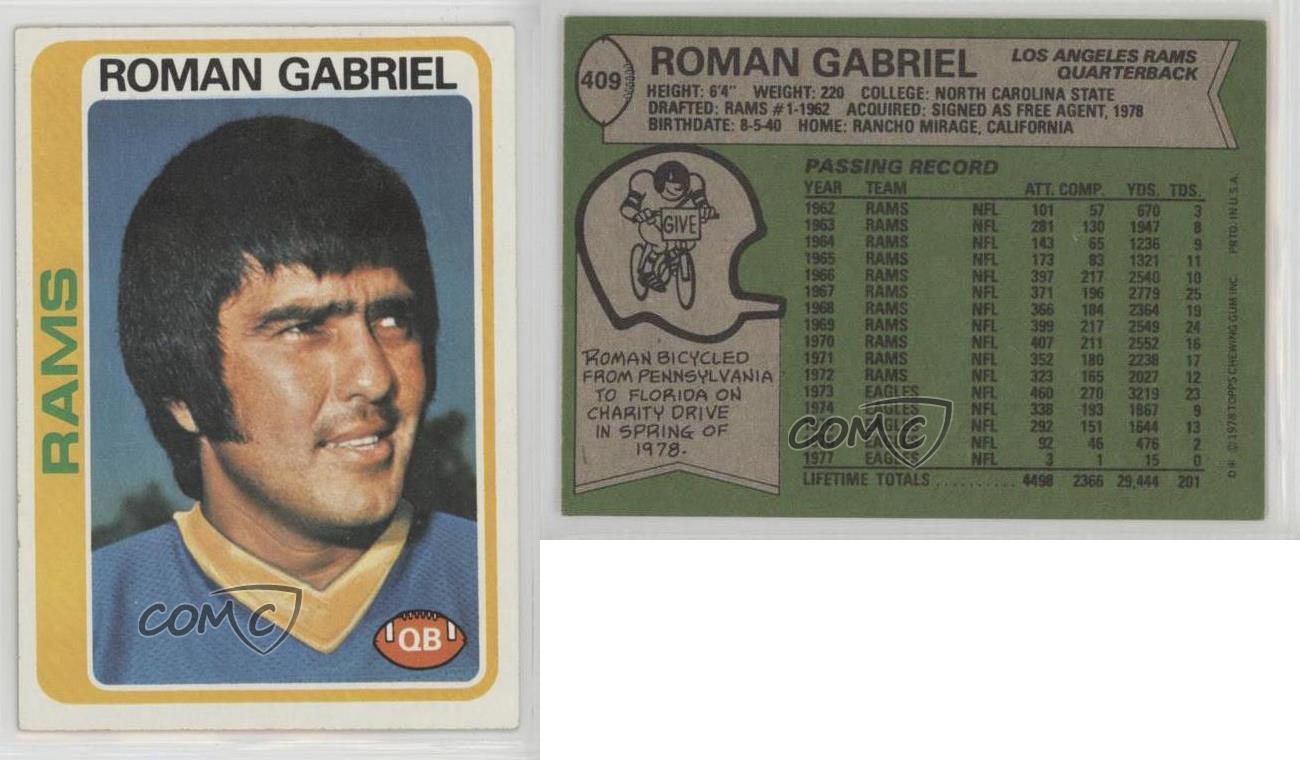 1978 Topps Roman Gabriel #409 