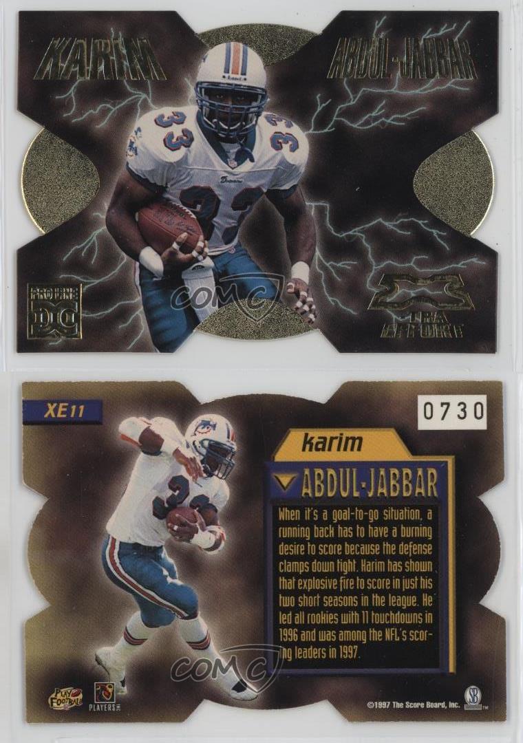 1998 Pro Line DC III Xtra Effort /1000 Karim Abdul-Jabbar #XE11 - Picture 4 of 4