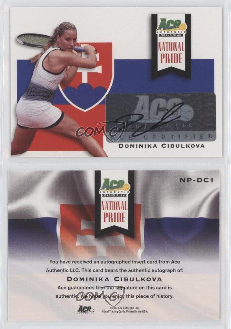 2013 Ace Authentic Grand Slam National Pride Dominika Cibulkova #NP-DC1 Auto - Picture 4 of 4