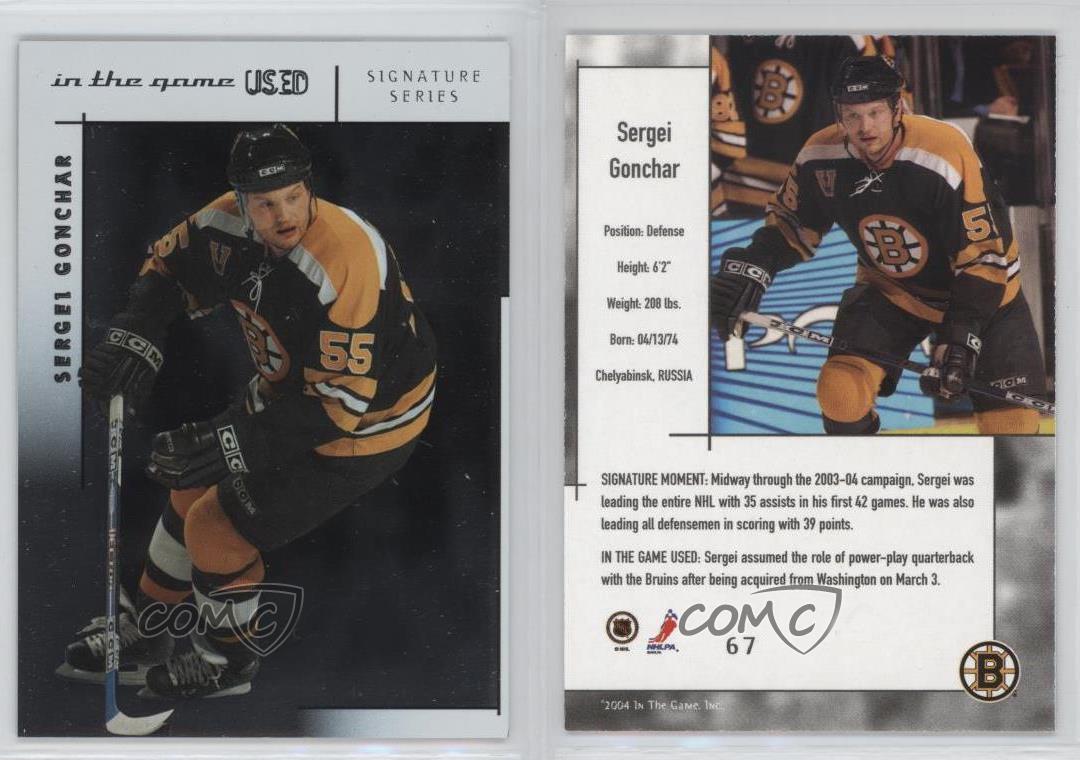 Sergei Gonchar 直筆サインカード オールスター選手 NHL