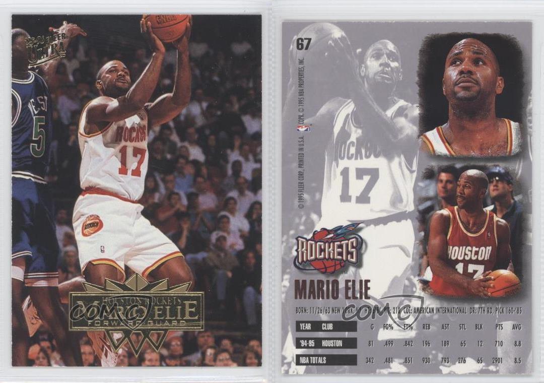 1995-96 Fleer Ultra Mario Elie #67 - Picture 4 of 4