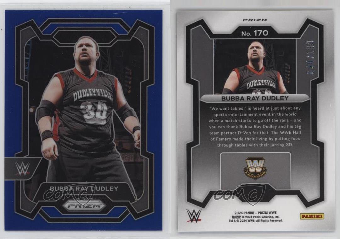 2024 Panini Prizm WWE Blue Prizm /199 Bubba Ray Dudley #170