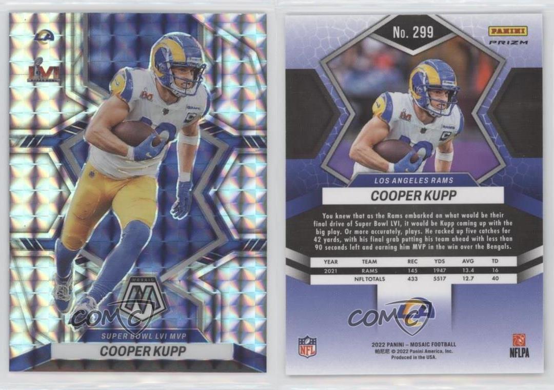 2022 Panini Mosaic NFL Football COOPER KUPP SUPER BOWL LVI MVP Genesis  Prizm 299