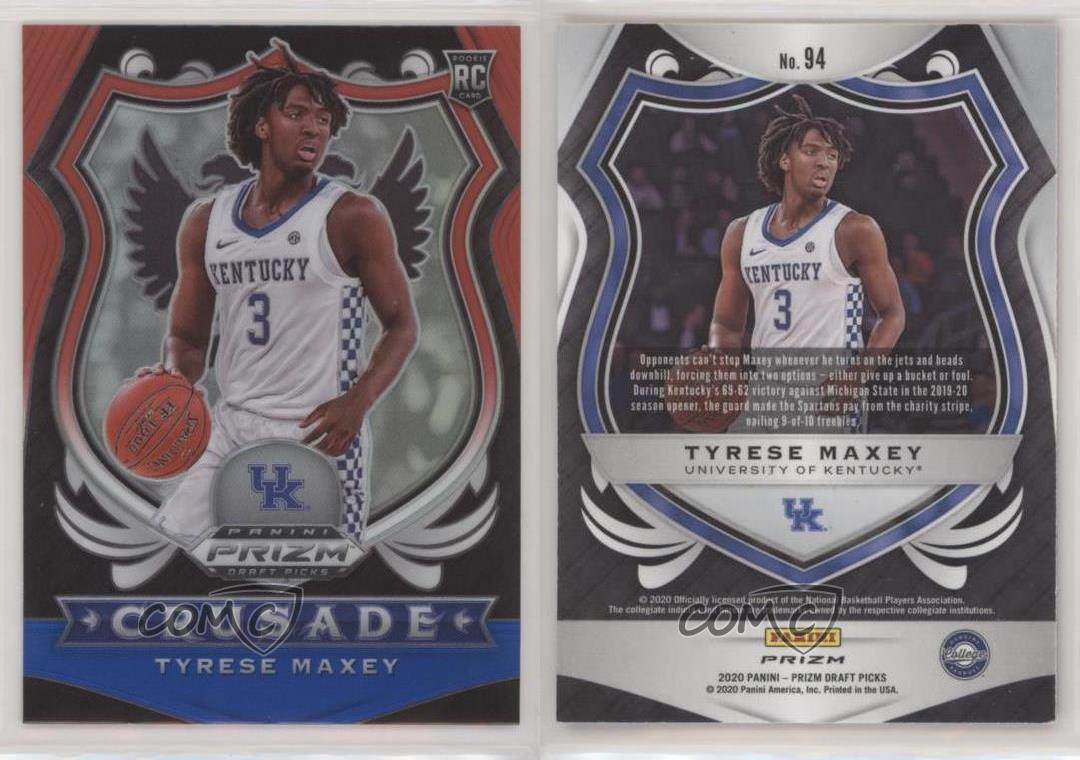 Tyrese Maxey 2020 Panini Crusade Red, White and Blue #94 Card