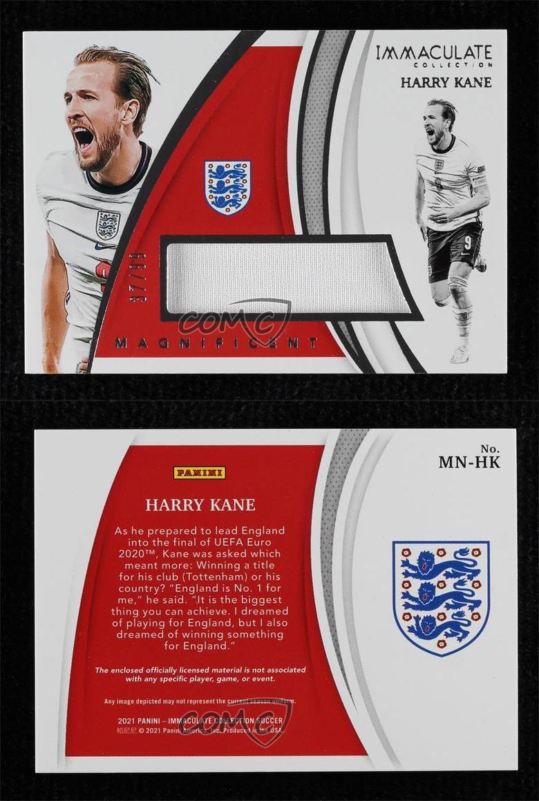 2021 Panini Immaculate Magnificent Memorabilia /99 Harry Kane #MN-HK