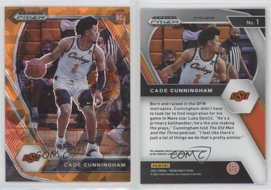 Cade Cunningham 2021 PRIZM DRAFT PICKS ORANGE ICE