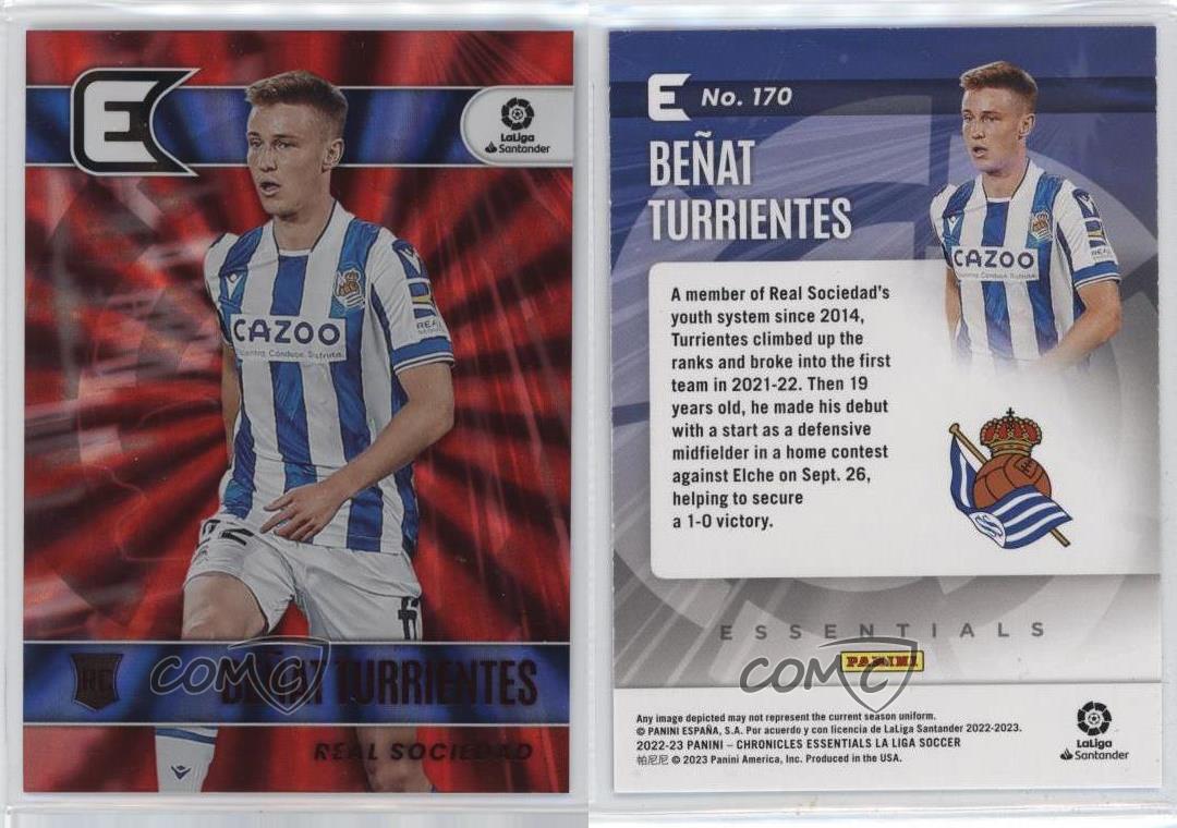 2022-23 Chronicles Base La Liga Essentials Red Lasers Benat Turrientes Rookie RC