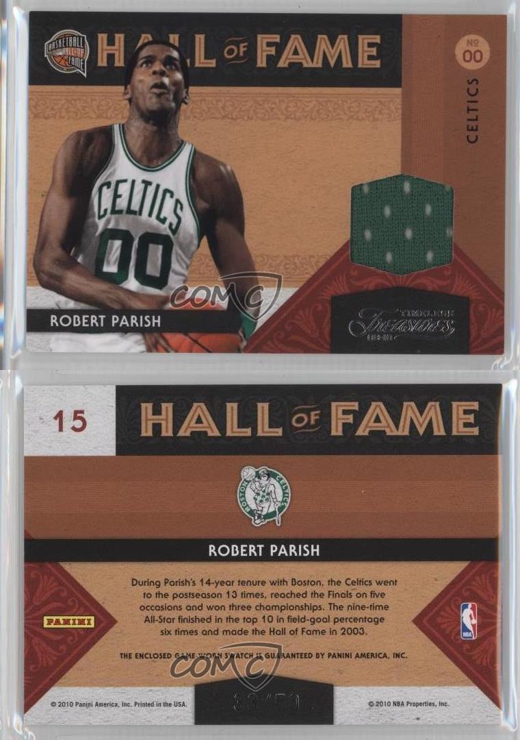 2009-10 Timeless Treasures Hall of Fame Materials /50 Robert Parish #15 HOF