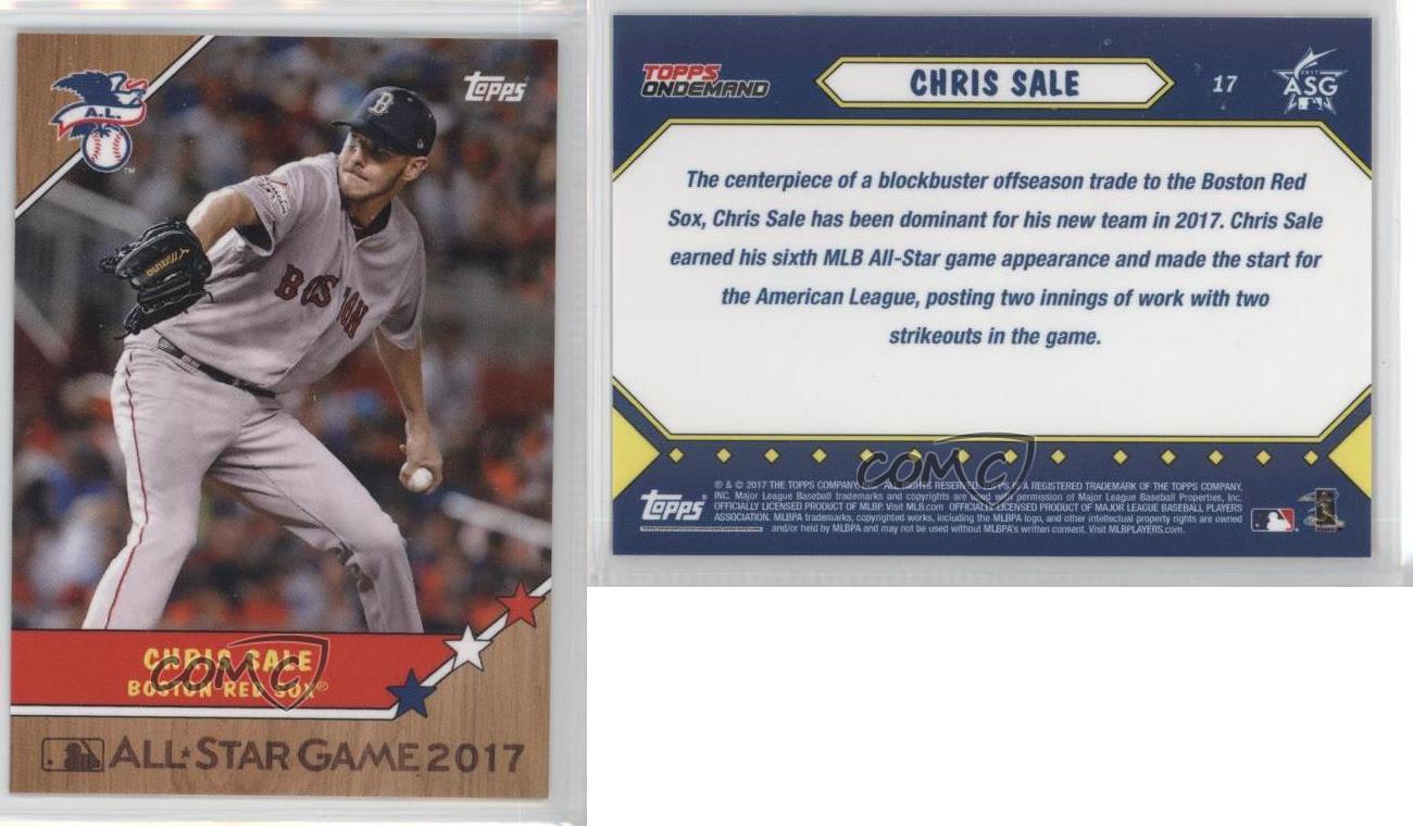 2017 On Demand MLB All-Star Game Homage to and#039;87 Topps Online Exclusive Chris Sale eBay