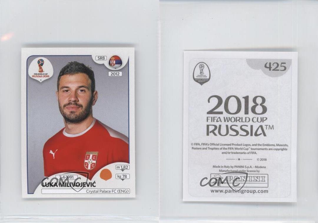 425 Panini WORLD CUP 2018 Rusia-Luka milivojevi Serbia no
