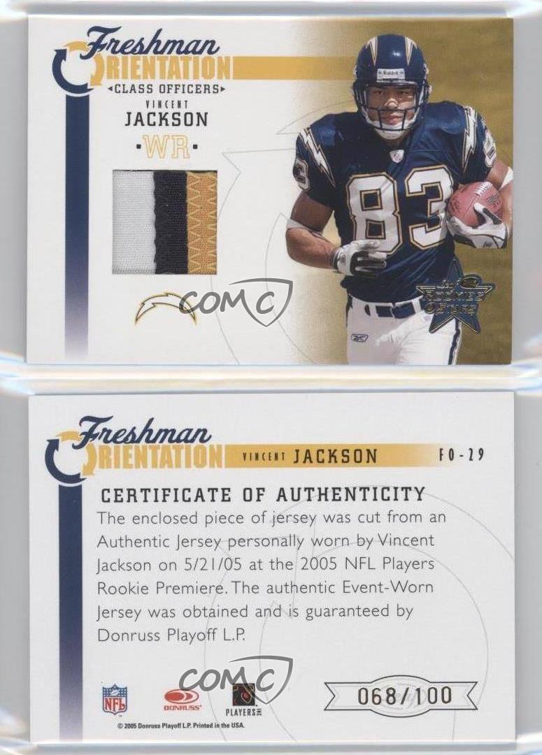 2005 Leaf Rookies & Stars Class Officers /100 Vincent ...