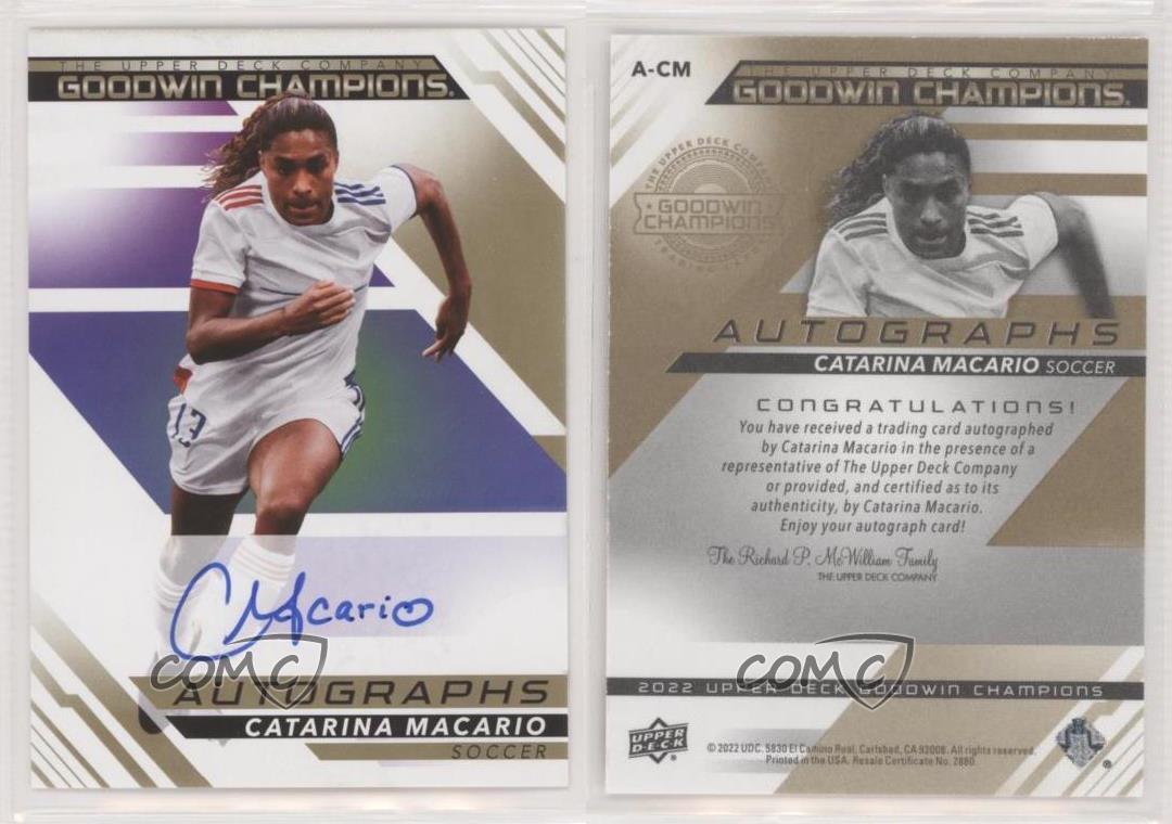 2022 Upper Deck Goodwin Champions Auto Catarina Macario #A-CM Rookie Auto RC